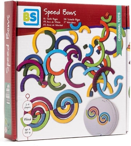 BS Toys jeu d'arcs rapides en bois jeu de réflexion coloré