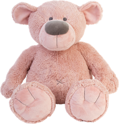 Happy Horse ours en peluche Brim 40cm - Vieux rose - Ours doux