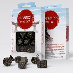 Q-Workshop Jeu de dés japonais - Deep Night Firefly (7 pièces)
