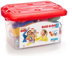 Smartmax jouet de construction magnétique Build & Roll circuit à billes 44 pièces