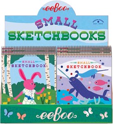 Assortiment de petits carnets de croquis eeBoo - Animaux (24 pièces)