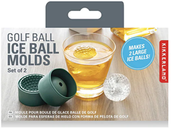 Kikkerland Moule à glaçons balle de golf (2 pièces)
