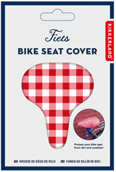 Housse de selle de vélo Kikkerland Checkered