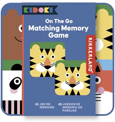 Kikkerland Jeu de mémo en déplacement