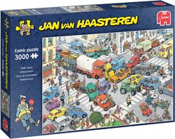 Jan van Haasteren puzzle chaos routier 3000 pièces puzzle cartoon adulte
