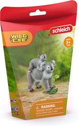 Schleich Wild Life maman koala et bébé - set de figurines