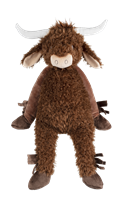 Happy Horse peluche vache Cody 60cm - grande vache Highland à câliner