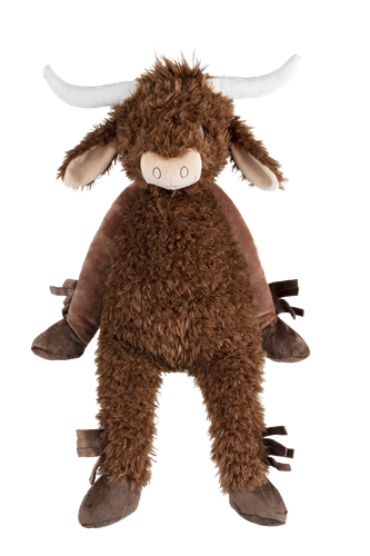 Happy Horse peluche vache Cody 60cm - grande vache Highland à câliner