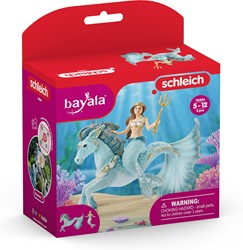 Schleich Bayala sirène Eyela sur cheval sous-marin - Figurine - Jouet fantastique