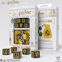 Q-Workshop Harry Potter set de dés Poufsouffle avec pochette - 5 pièces