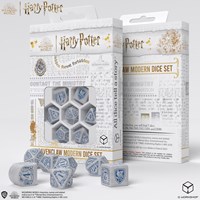 Q-Workshop Harry Potter set de dés Ravenclaw moderne blanc 7 pièces