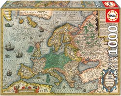 Educa puzzle carte d'Europe 1000 pièces - puzzle adultes