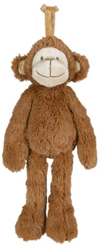 Happy Horse peluche musicale singe Micha - marron - doudou bébé sommeil