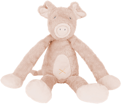 Happy Horse peluche cochon Pinky 40cm - jouet en peluche rose