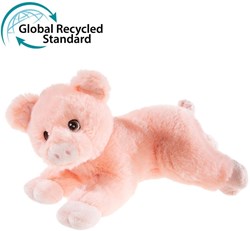 Heunec peluche cochon Bottle 2 Buddy couché 22cm jouet durable