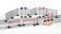 Bruder chantier coffret de jeu accessoires travaux routiers plastique-3