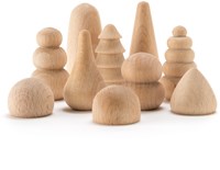 Ocamora jouets en bois Bonsais set pastel - jeu imaginatif-3