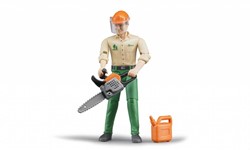 Bruder Bworld Figuur Bosbouw Met Accessoires