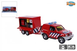 Speelgoedauto brandweer met aanhanger