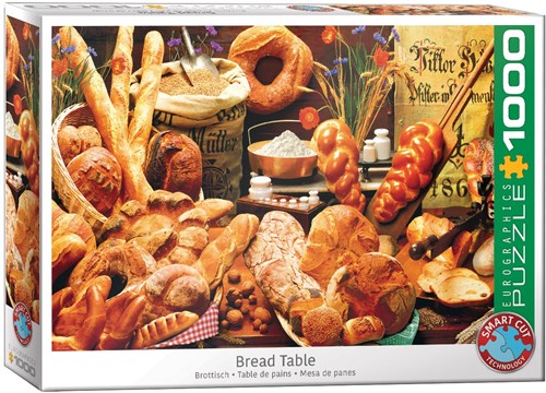 Eurographics puzzle Bread Table - 1000 pièces puzzle en carton-2