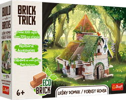 Brick Trick coffret de construction maison forestière céramique et bois 220 pièces