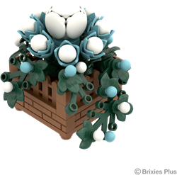 Brixies kit de construction mini fleur Azur blossom - 128 briques
