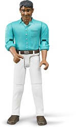 Bruder figurine bworld homme avec pantalon blanc jouet
