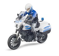 Bruder moto jouet Ducati Scrambler police avec figurine