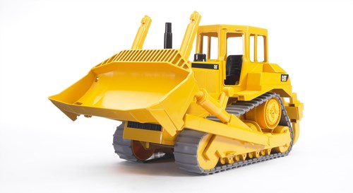 Bruder bulldozer à chenilles véhicule jouet CAT 40cm jaune-2