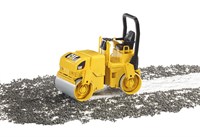 Bruder véhicule de chantier CAT rouleau tandem 1:16 jouet jaune-2