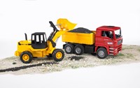 Bruder MAN TGA camion benne véhicule de chantier avec pelle 02752 jouet-2