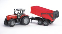 Bruder tracteur Massey Ferguson jouet avec remorque ferme