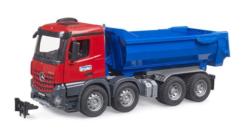Bruder Bruder Mercedes Benz Arocs vrachtwagen halfpipe dumper