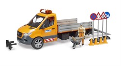 Bruder Mercedes-Benz Sprinter véhicule jouet travaux routiers avec lumière et son