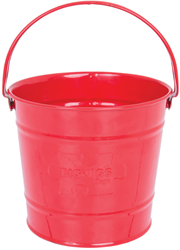 Bigjigs seau en métal rouge