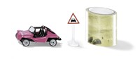 Siku buggy jouet avec bande et panneau de signalisation - circuit de 5 mètres
