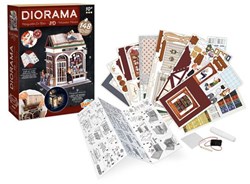 Buki kit de construction diorama bibliothèque miniature avec éclairage LED