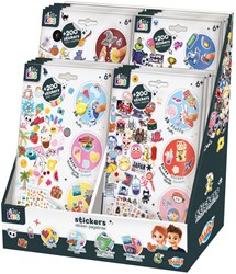 Buki présentoir pochettes d'autocollants - 32 pochettes avec plus de 200 stickers