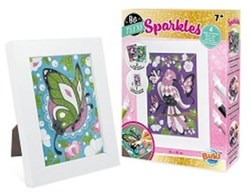 Buki tableaux pailletés - set créatif papillon avec paillettes