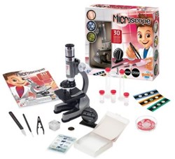 Buki microscope jouet avec 30 expériences et accessoires