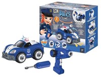 Buki voiture de police - Voiture RC jouet avec télécommande et lumières