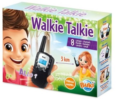 Buki talkie walkie jouet - portée 3 km - écran led