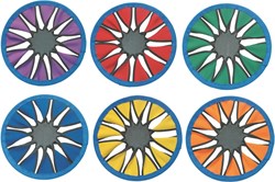 Spordas set de frisbees colorés - disques volants durables enfants