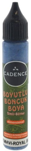 Cadence Cadence Dimensional Verf Glitter 25 ml Koningsblauw