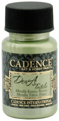 Cadence peinture textile Dora Metallic 50 ml menthe effet pailleté