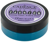 Cadence peinture textile Fashion Relief pâte turquoise 50 ml acrylique