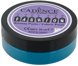 Cadence peinture textile Fashion Relief pâte turquoise 50 ml acrylique