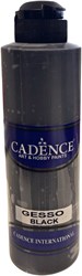Cadence Gesso 250 ml noir peinture créative