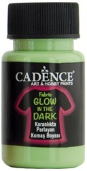Cadence peinture textile glow in the dark 50 ml vert - peinture textile sûre