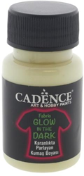 Cadence peinture textile glow in the dark 50 ml vert pour enfants